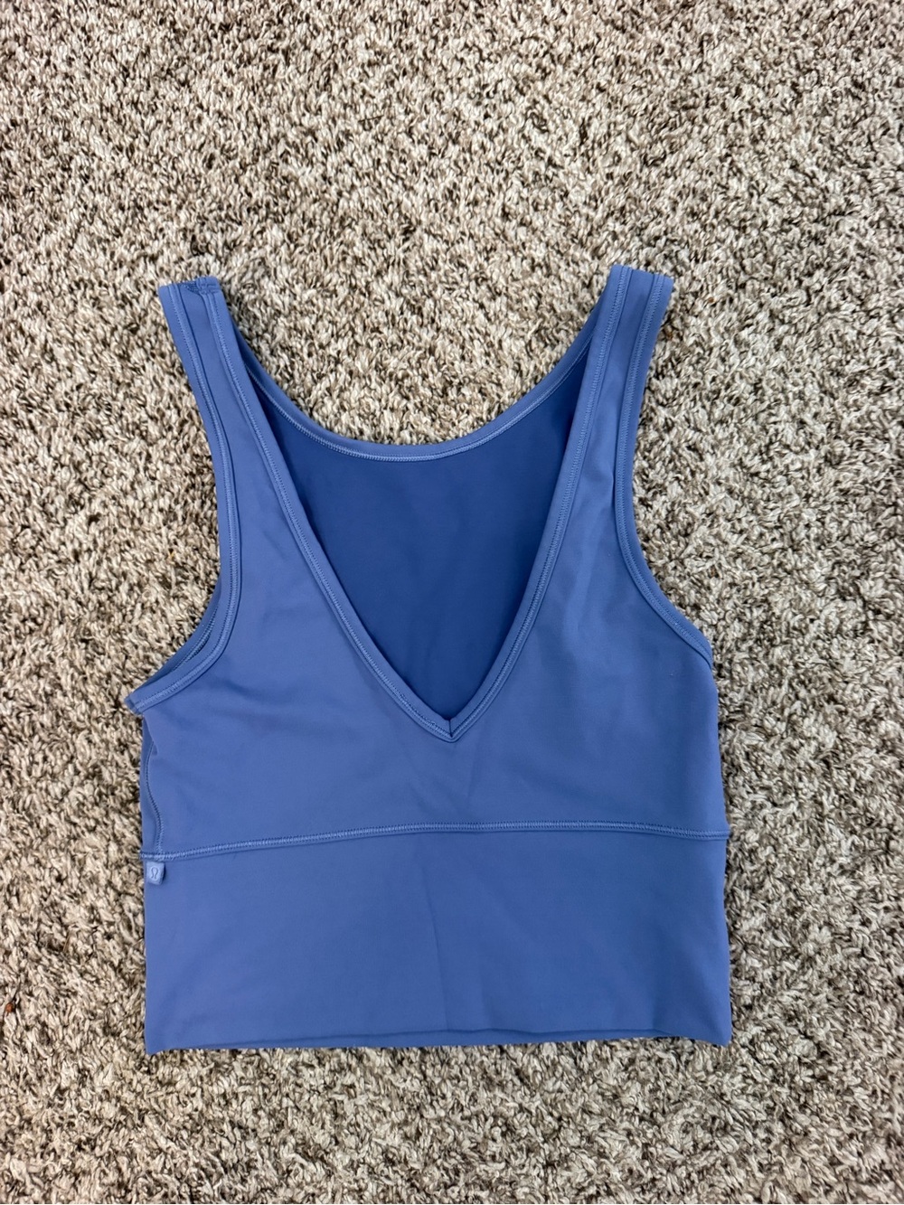 lululemon athletica periwinkle V-neck wireless crop bralette